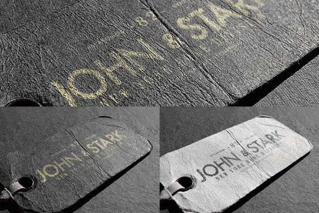 复古服饰吊牌印刷品牌Logo徽标样机套装Vol.3 Logo Mock-ups Vol.3插图(4)