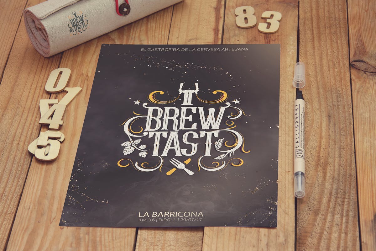 素描绘画工作室海报设计效果图样机素材库精选 Sketch Poster插图