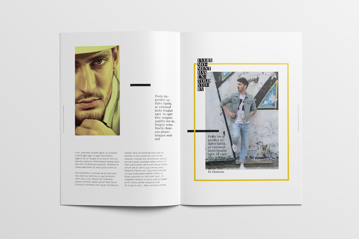 时尚极简的代言人简介杂志模板下载[indd]插图(11)