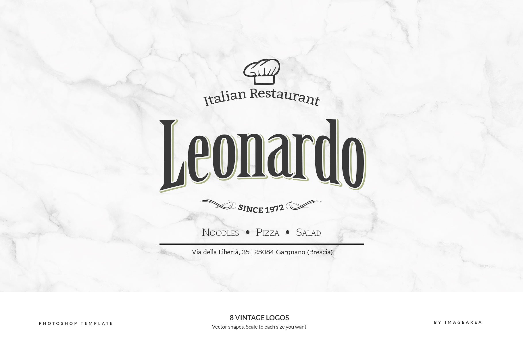 8款复古设计风格品牌Logo商标设计模板 8 Vintage Logos插图(5)