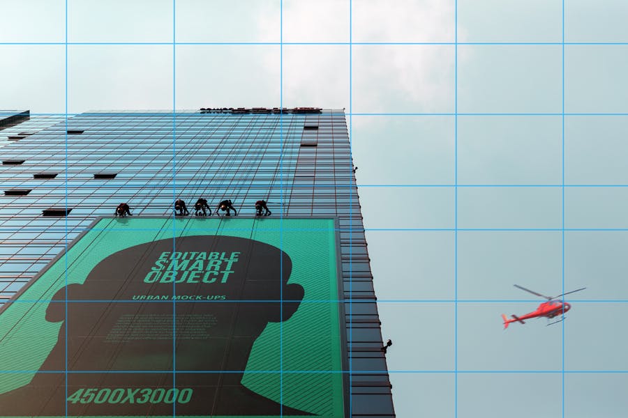 城市海报广告牌设计效果图预览样机素材库精选模板#2 Urban Poster / Billboard Mock-up – Huge Edition #2插图(1)