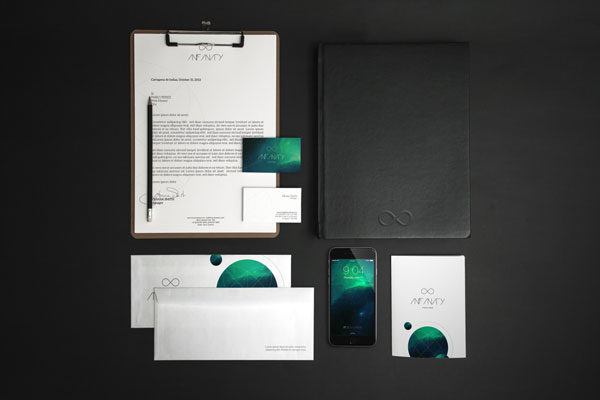 办公用品套件VI设计效果图样机 Stationery Mockup 7