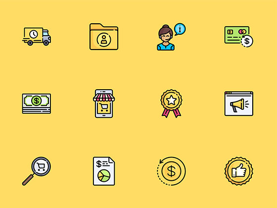 50 枚电商元素图标素材之家精选sketch素材