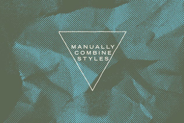 复古半色调皱褶纸张纹理 Crumpled Paper Halftone Textures插图(2)