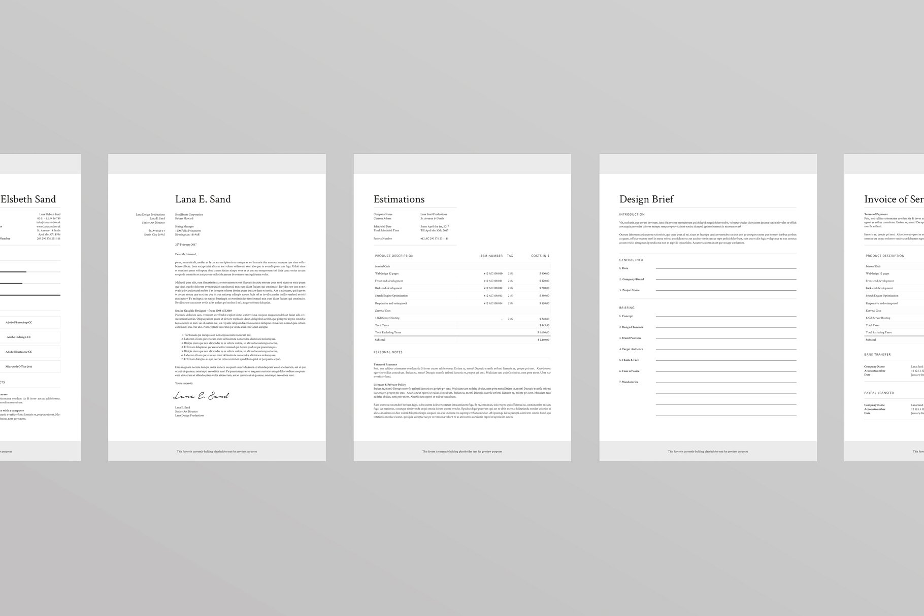 企业品牌宣传画册模板 Lana Proposal Template插图(4)