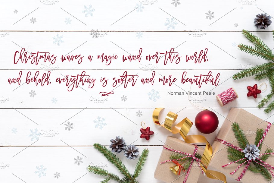 圣诞节主题照片场景样机素材 Traditional Christmas Bundle插图(5)