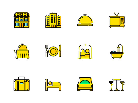 16 枚旅馆图标素材之家精选sketch素材
