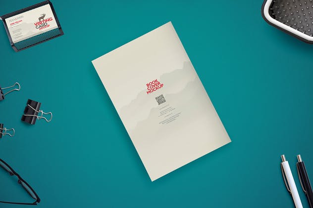 华丽的书籍封面样机模板 Gorgeous Book Cover Mockups插图(4)