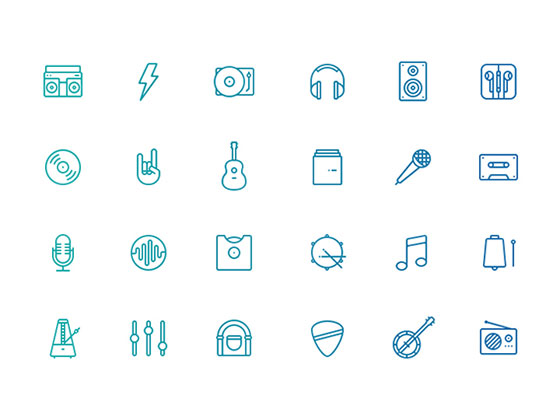 Musicons素材之家精选sketch素材