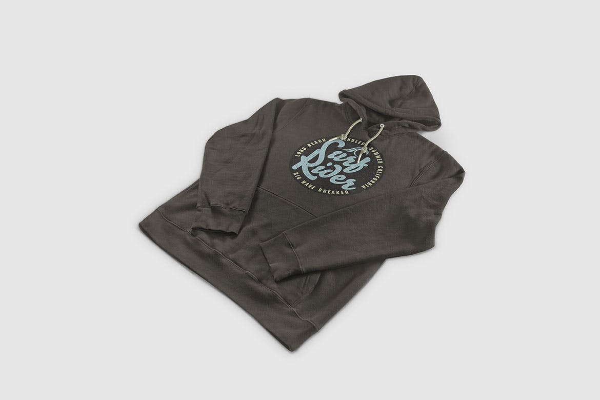 彩色连帽衫运动衫卫衣设计图样机模板 Color Hoodie Sweatshirt Mockup插图(10)