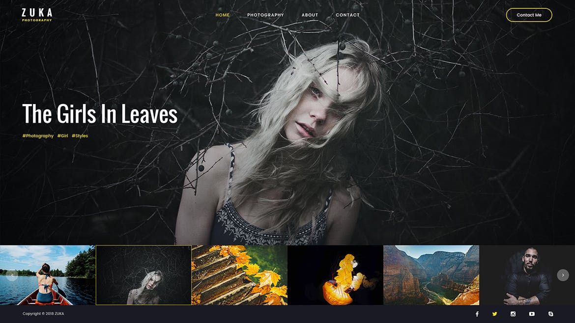 响应式设计风格多用途网站设计PSD模板 Zuka | Responsive Multi-Purpose PSD Template插图(9)