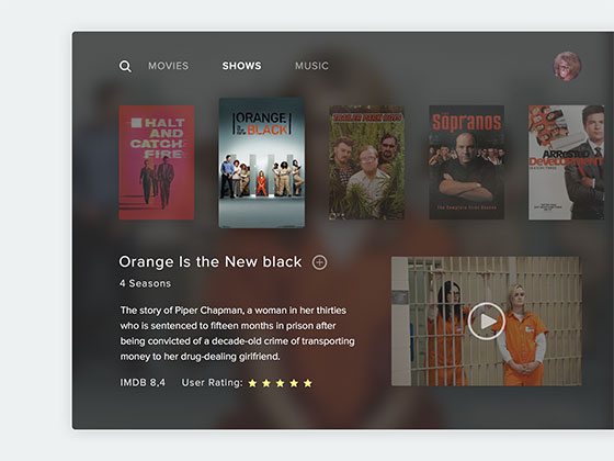 电视应用界面素材之家精选sketch素材