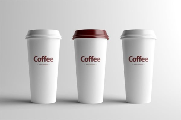 咖啡超大杯包装设计模板 Paper Coffee Cup Mock-Up – Large