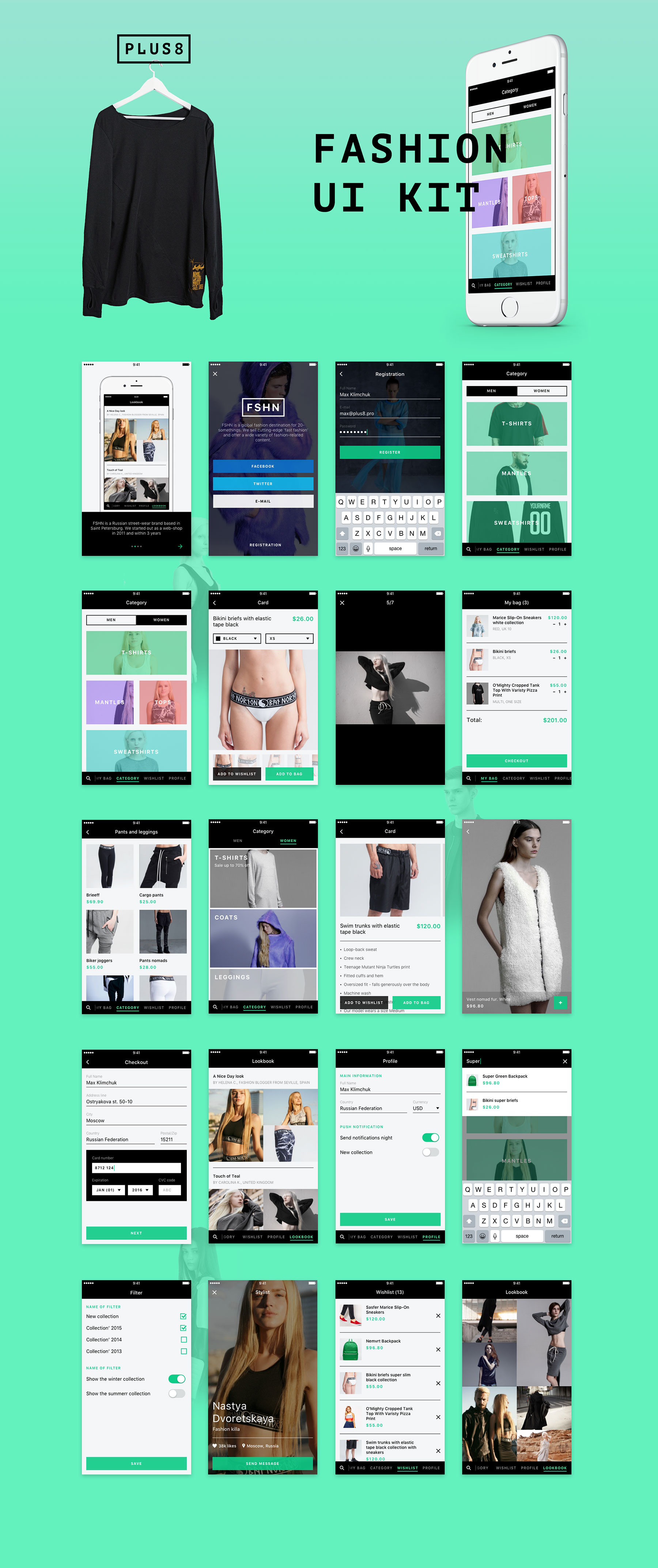 Fashion UI Kit