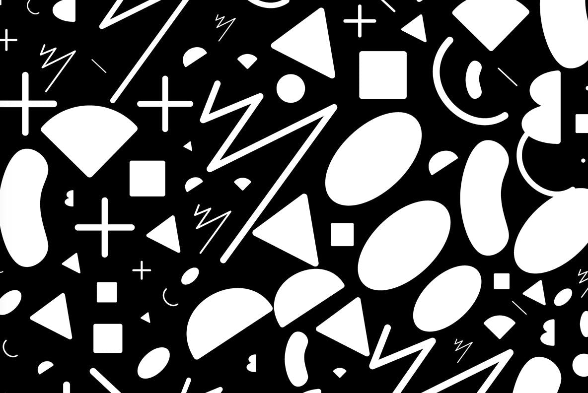 40种基于现代矢量图形重复图案无缝背景素材 II Simple Seamless Pattern II插图(9)