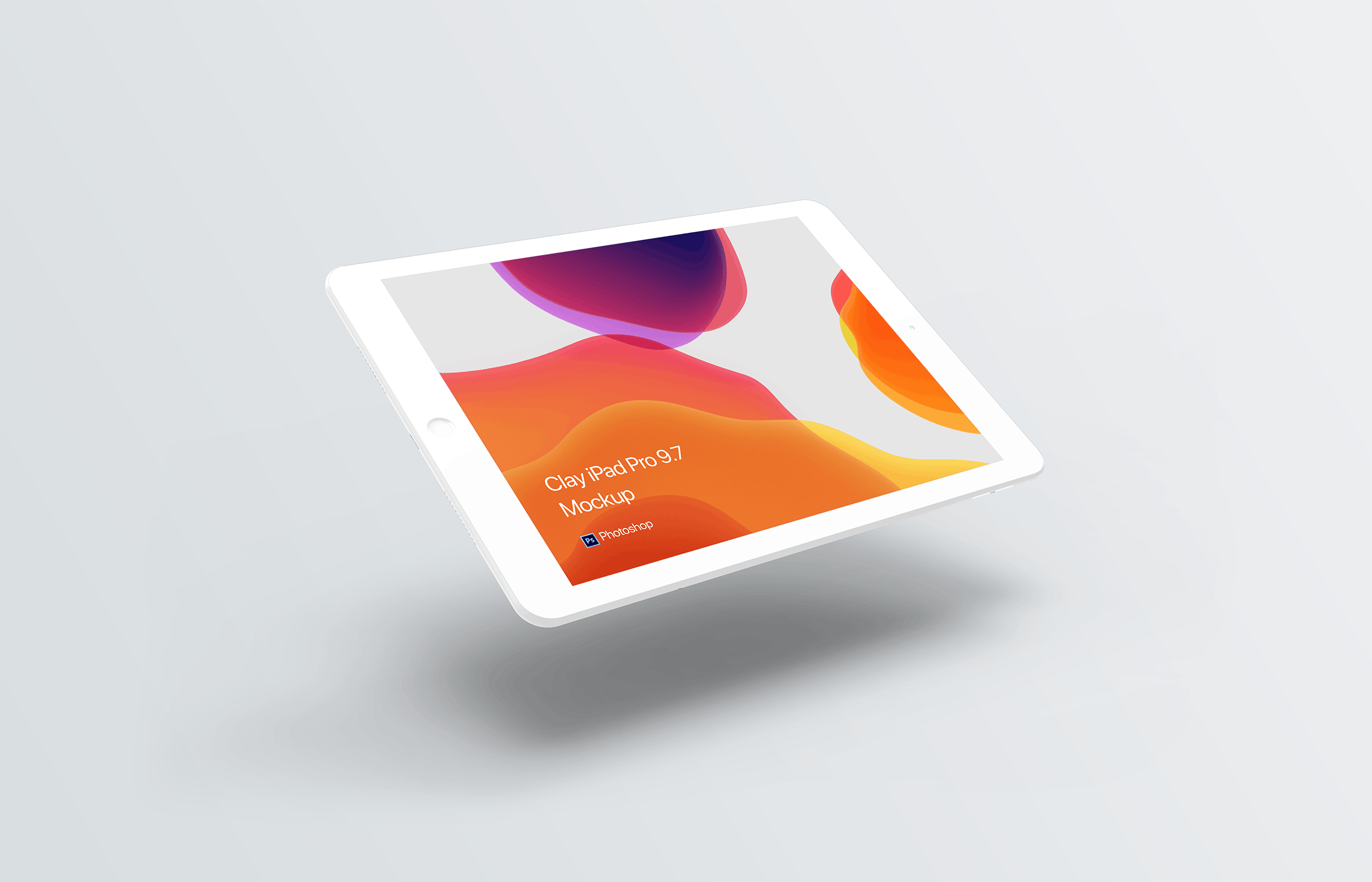 黏土材质iPad平板电脑素材库精选样机模板 Clay iPad Mockup插图(7)