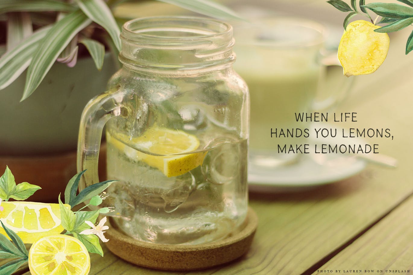 柠檬树水彩手绘矢量插画素材库精选素材 Lemon Grove Watercolor Illustrations插图(7)