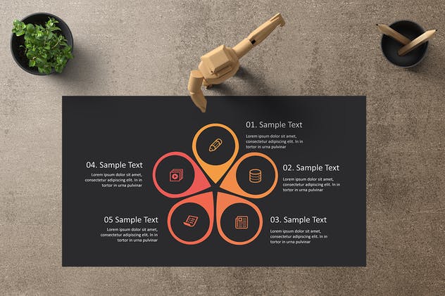 企业服务简介PPT幻灯片模板下载 GEMBA Powerpoint Template插图(3)