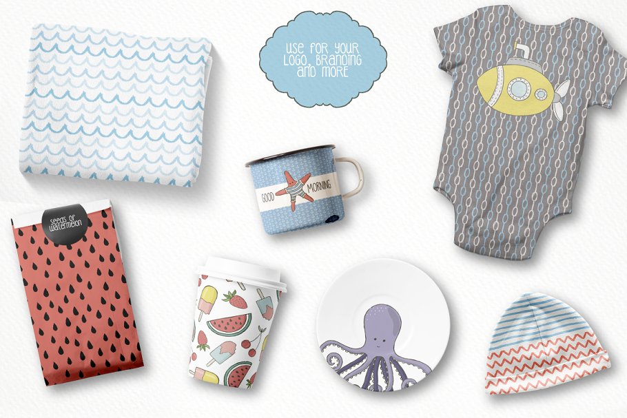 可爱海洋生物手绘插画剪贴画 Cute Sea Collection Pro插图(5)