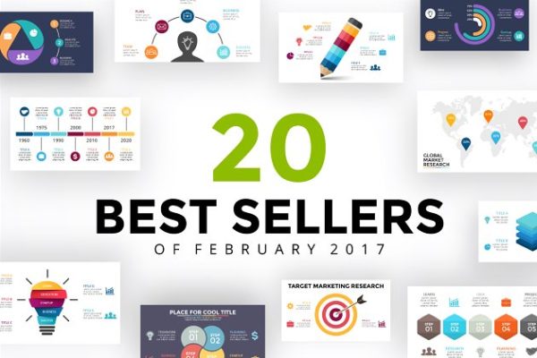 顶尖数据统计分析幻灯片模板 TOP 20 Slides in February 2017