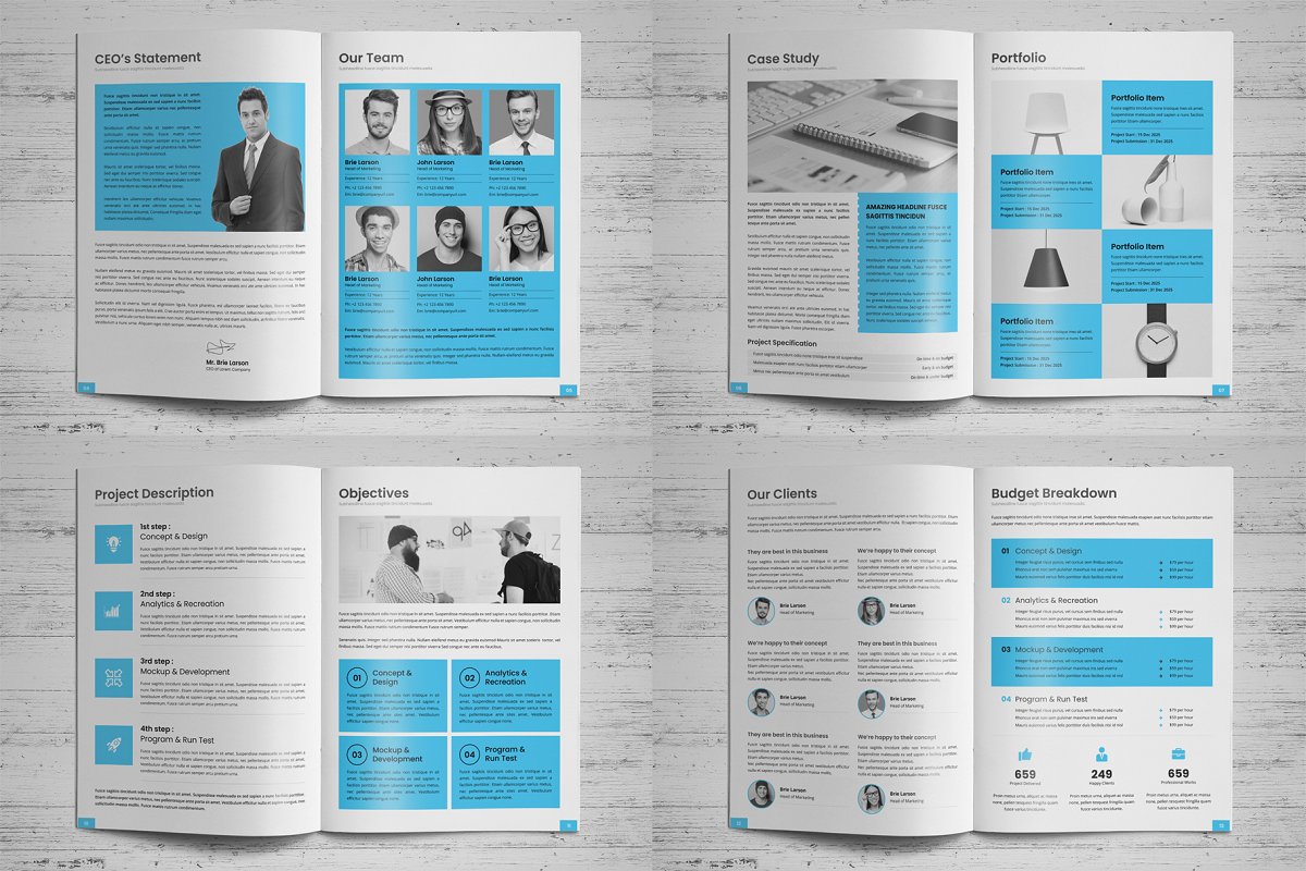 商业项目业务提案手册设计模板插图(5)