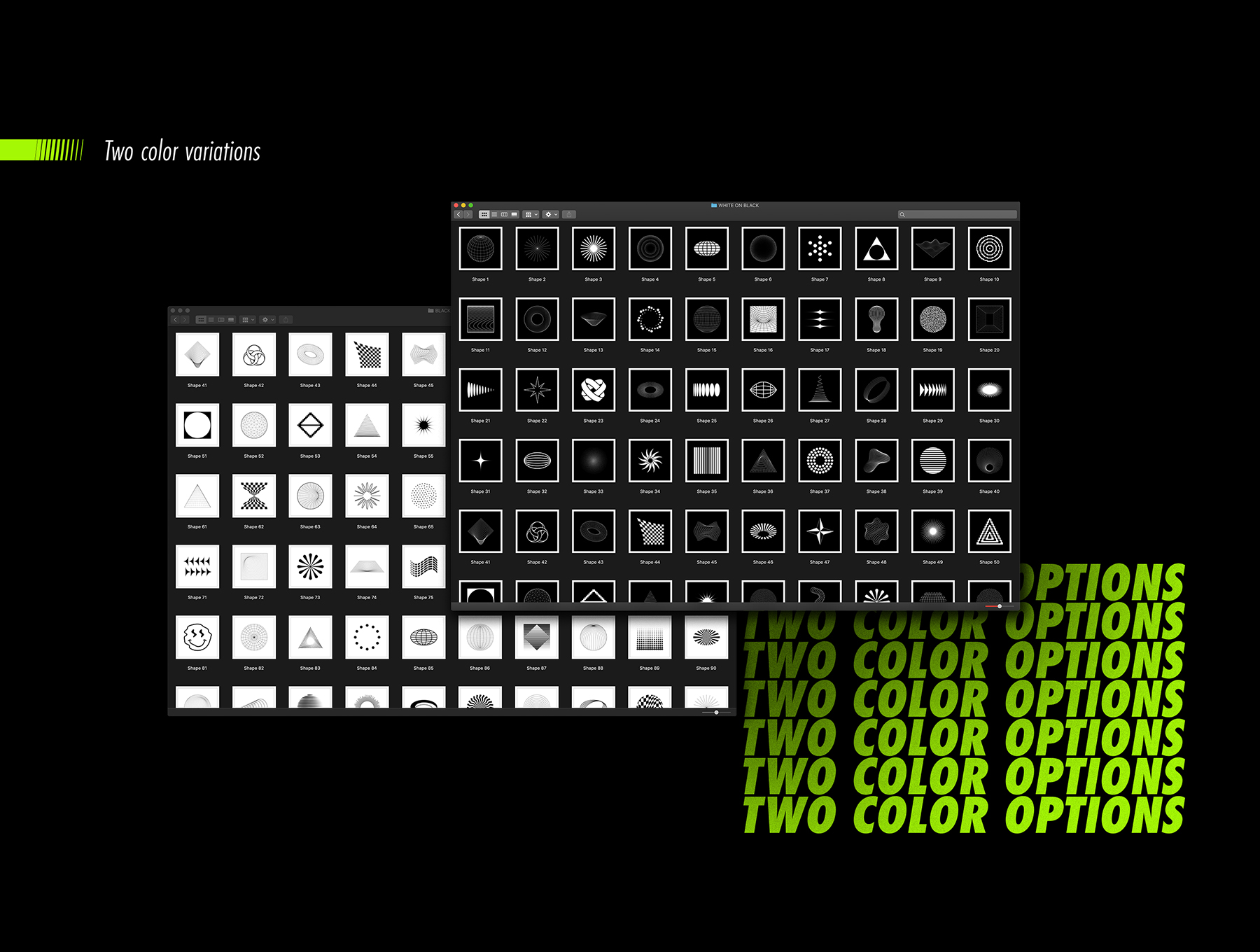 素材库下午茶:100个抽象元素形状设计合集插图(2)
