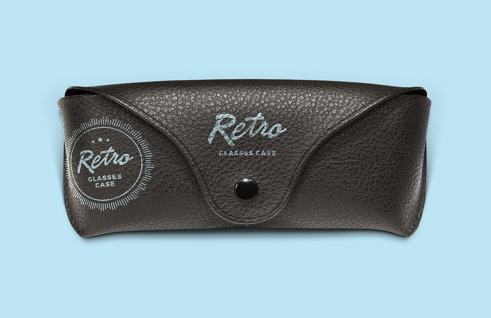 复古眼镜皮盒样机 Retro Glasses Case Mockup for Photoshop插图(3)