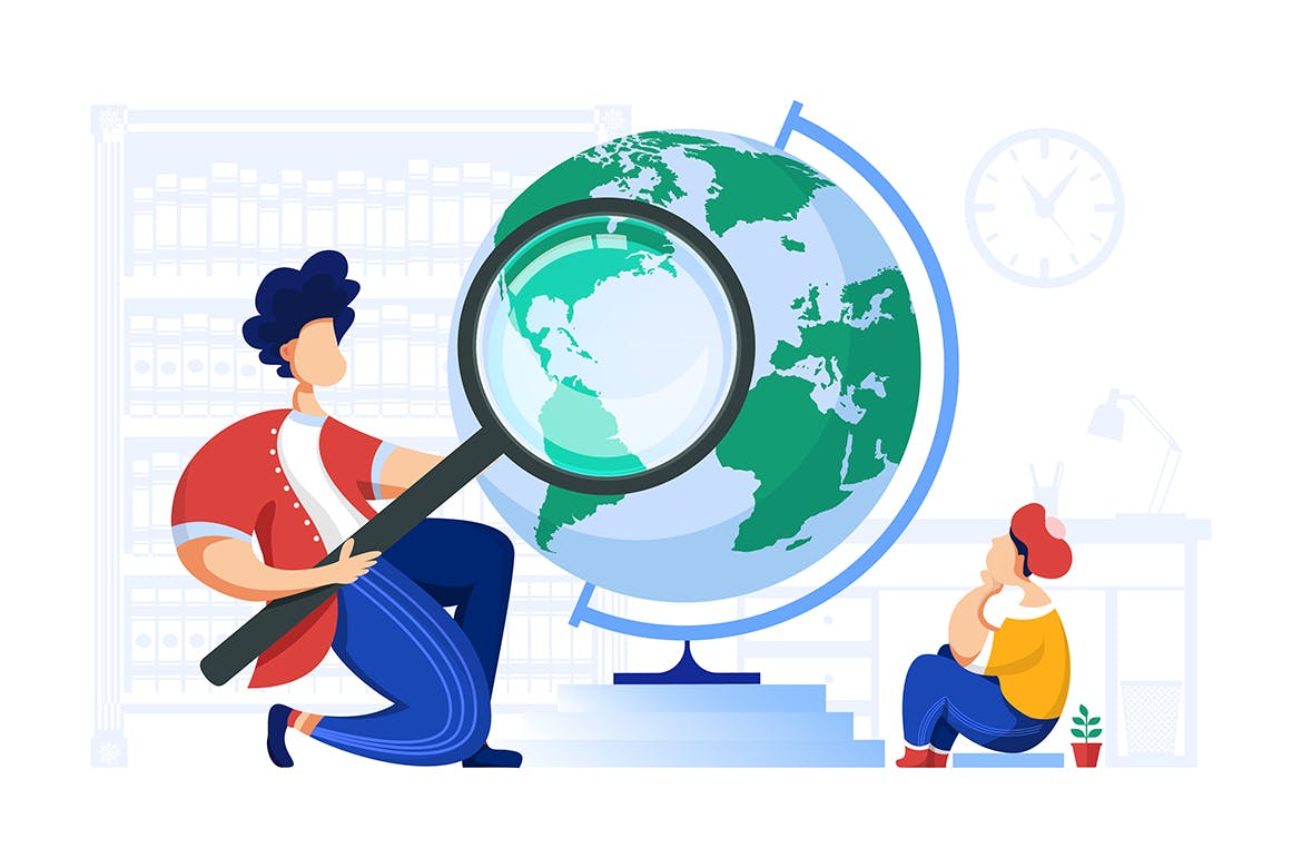 儿童教育主题矢量插画设计素材包 Kids Education Illustration Pack插图(5)