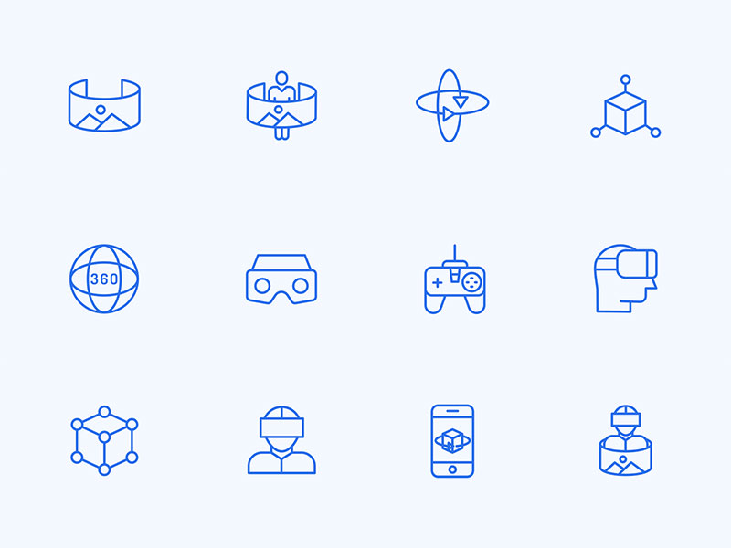 30 枚虚拟现实元素图标素材之家精选sketch素材