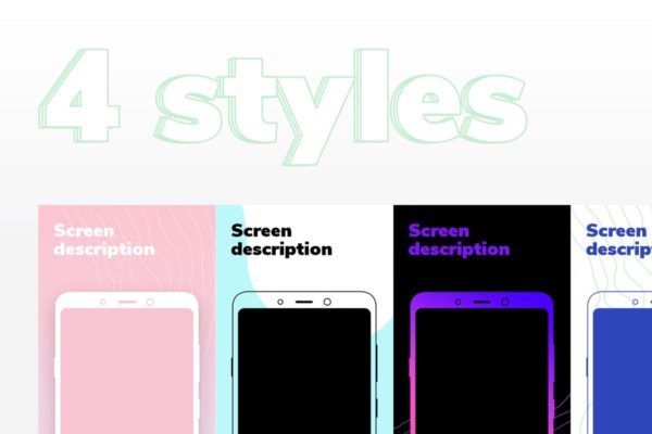 Google Play应用市场APP下载预览样机模板 Mockup for Google Play