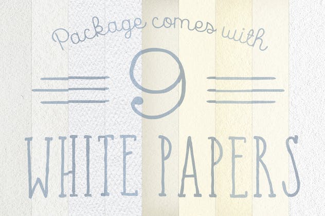 独特的凸版印刷效果纸质纹理套装 300 dpi KD Letterpress Paper Textures Pack插图(1)