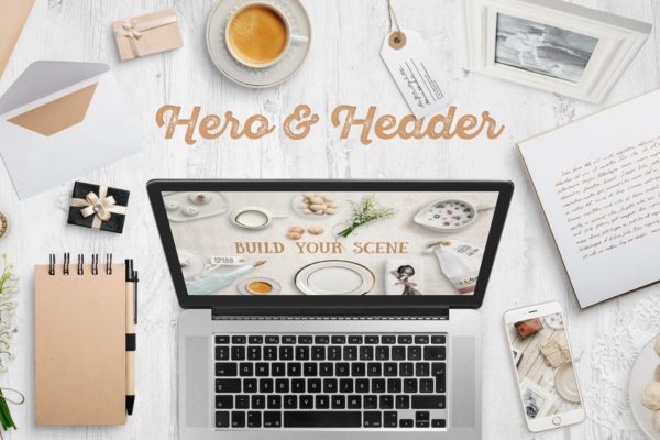 超级巨无霸Banner&amp;Header场景设计套装 Countryside Mockup Creator