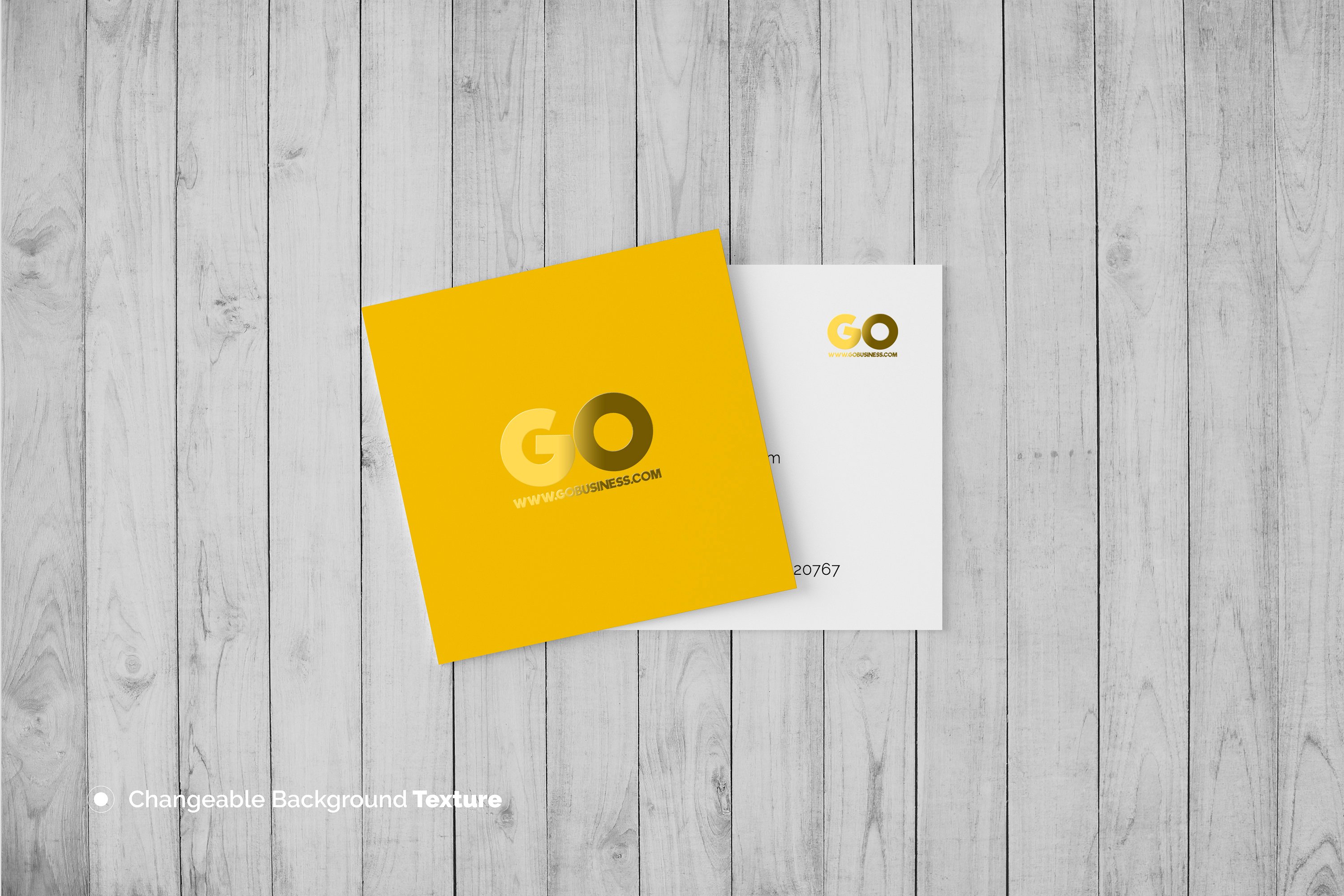 正方形特色名片模型插图(1)