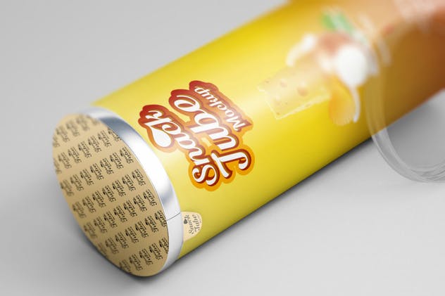 薯片圆筒食品包装样机模板 Snack Tube Mockup插图(13)