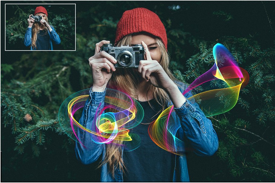 5K高清分辨率魔法彩虹叠层 5K Rainbow Magic Overlays插图(1)