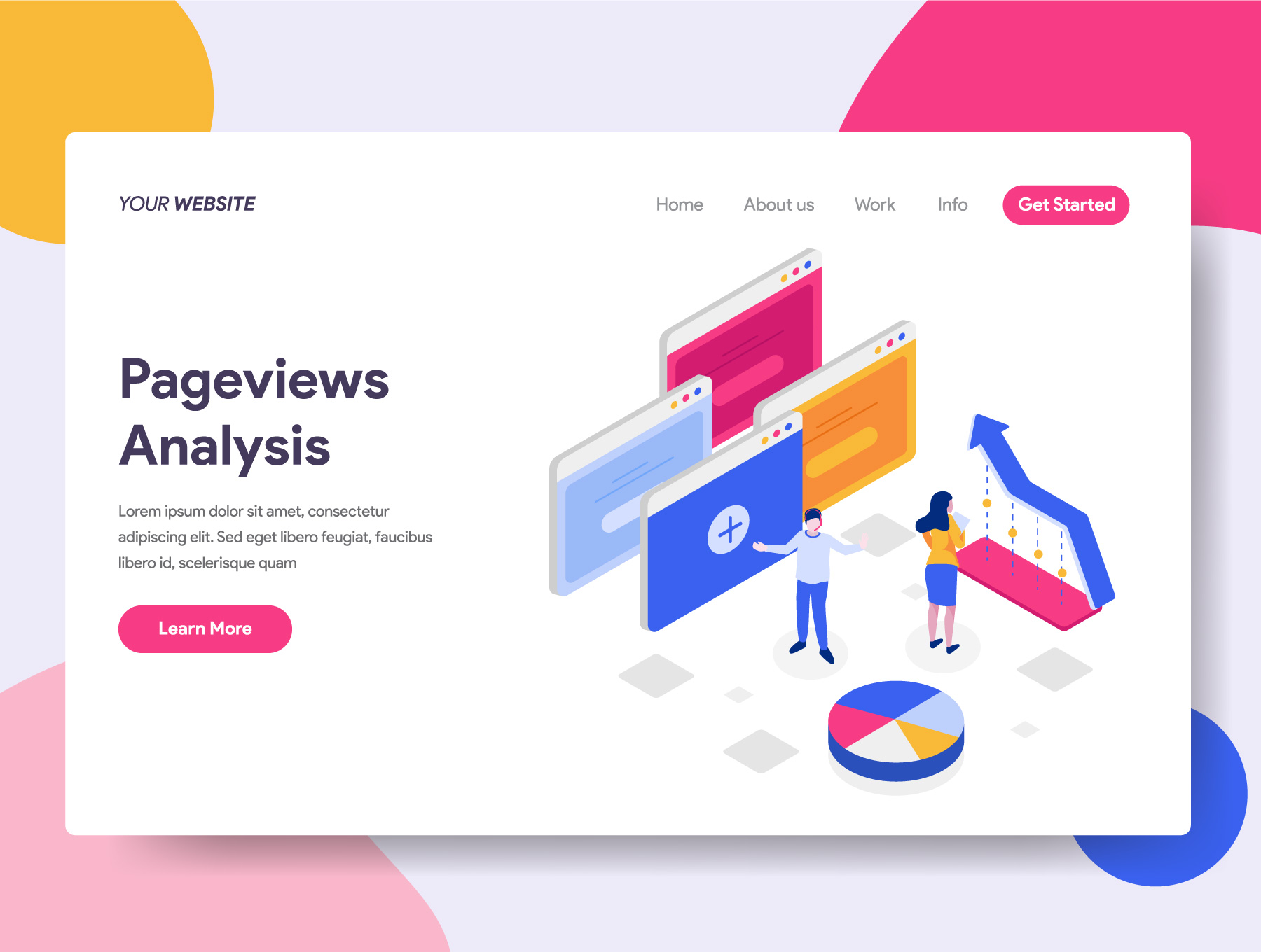 素材库下午茶：2.5D互联网概念社交元素Ai插画下载插图(5)