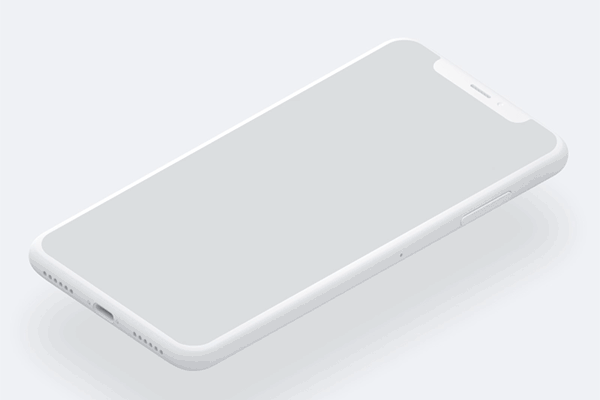 Dribbble 设计师出品：iPhone Xs 矢量样机模板