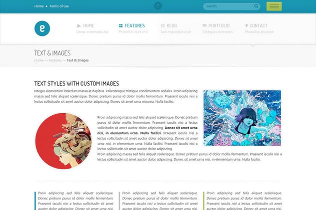 初创公司/创意机构官网设计PSD网站模板 Nameless – Creative Agency PSD Template插图(3)