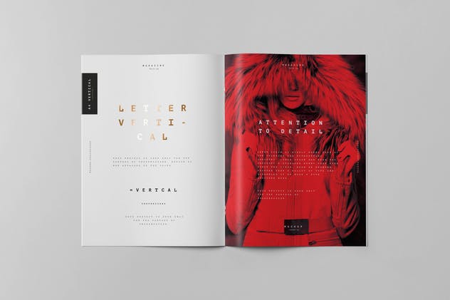 美国信纸规格画册小册子样机模板v3 US Letter Brochure Mock-up 3插图(11)