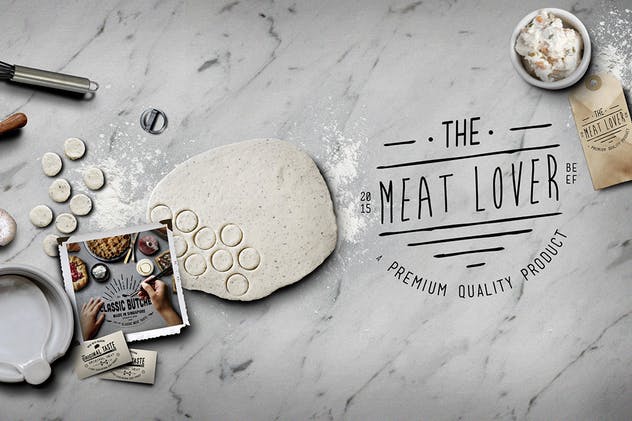 咖啡面包店巨无霸广告场景设计素材 Cafe Ingredients Hero Image插图(4)