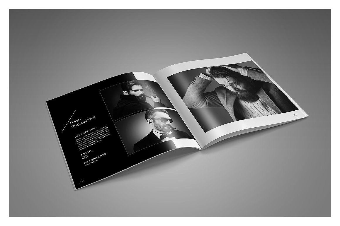 摄影作品展示杂志画册模板插图(7)