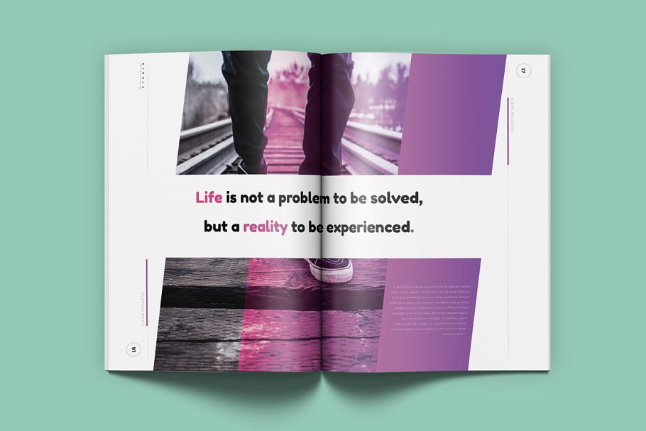 潮流时尚生活杂志模板 Magenta Magazine插图(7)