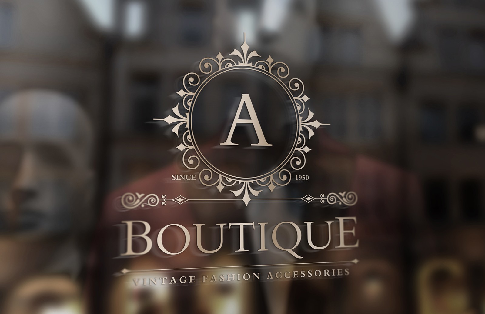 橱窗标志展示样机 Window Sign Mockup插图(4)