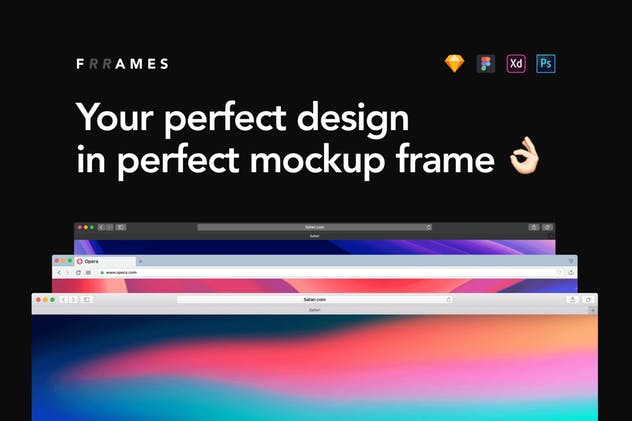 超实用跨平台设备设计演示框架样机合集 Frrames Mockups插图(1)