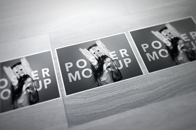 逼真A4海报样机模板 A4 / Poster Mock-up插图(7)