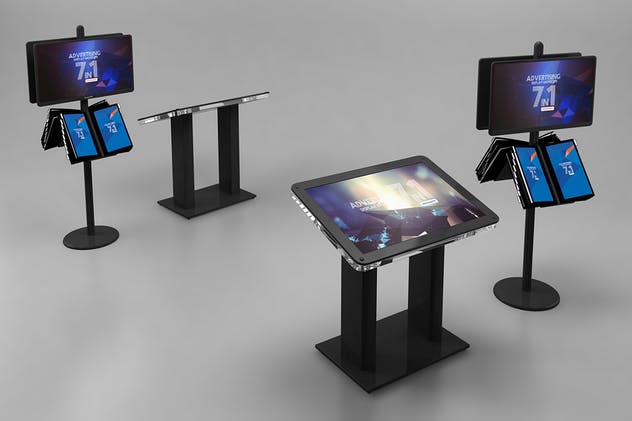 高品质易拉宝海报广告展示样机模板 Advertising Display Mockups插图(10)