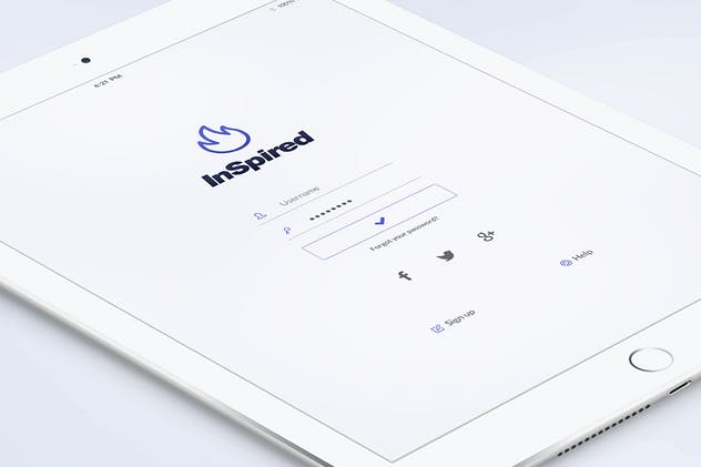 平板电脑APP应用UI界面设计模板 InSpired – iPad & Tablet App Design UI Kit插图(6)