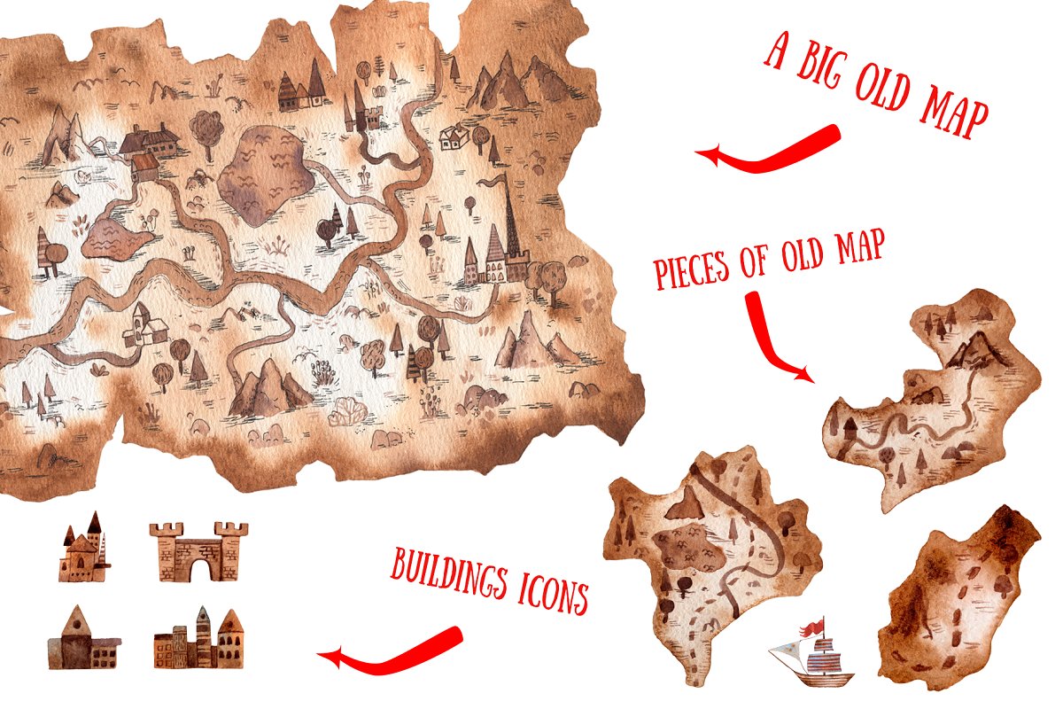 古老的童话故事水彩插画合集插图(13)