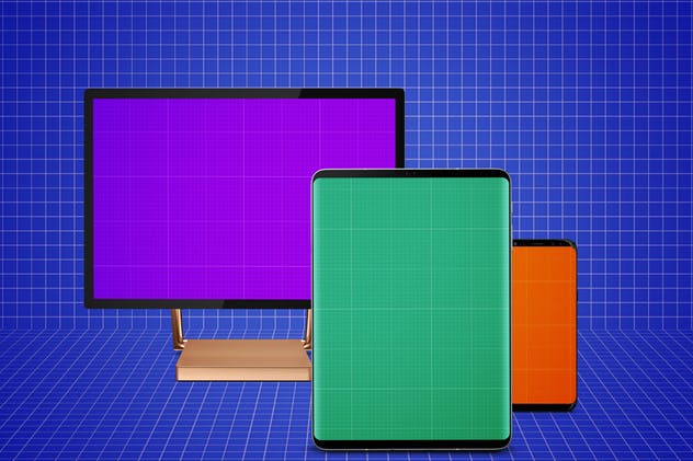 跨平台设计项目展示样机合集 Responsive Screens Mockup插图(9)