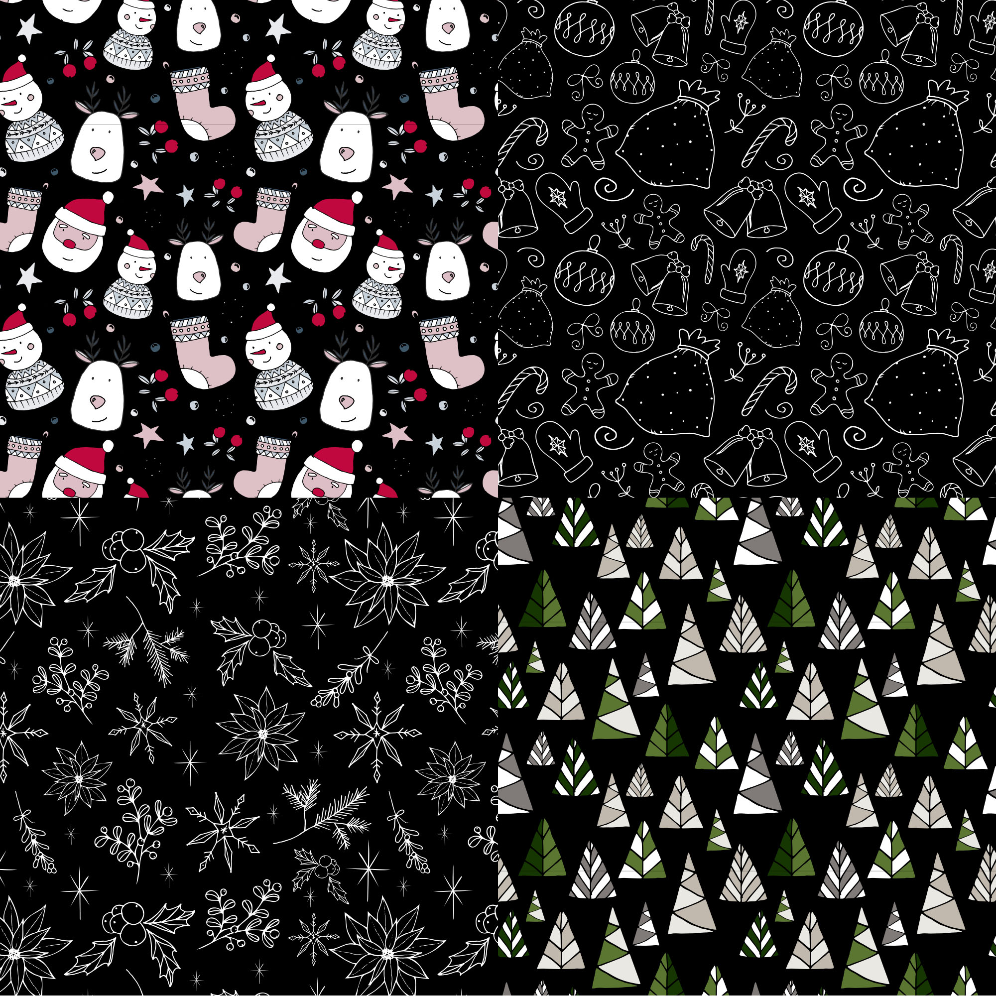 装饰元素无缝图案纹理设计素材 Seamless Decorative Patterns Patterns插图